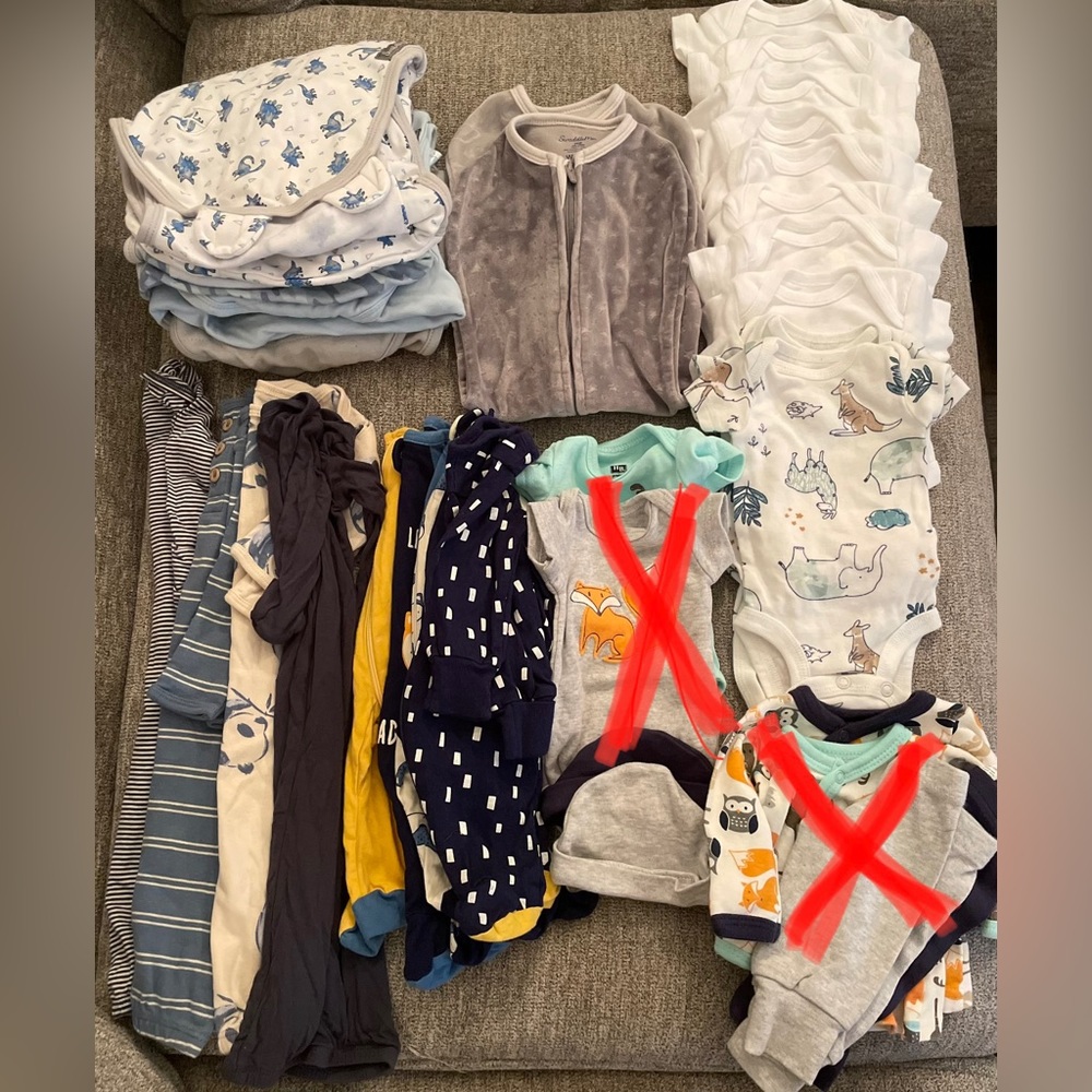 Baby boy clothes bundle (preemie)